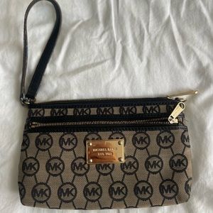 Michael Kors logo wristlet